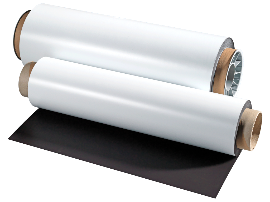 Magnetische Folie auf der Rolle weiß