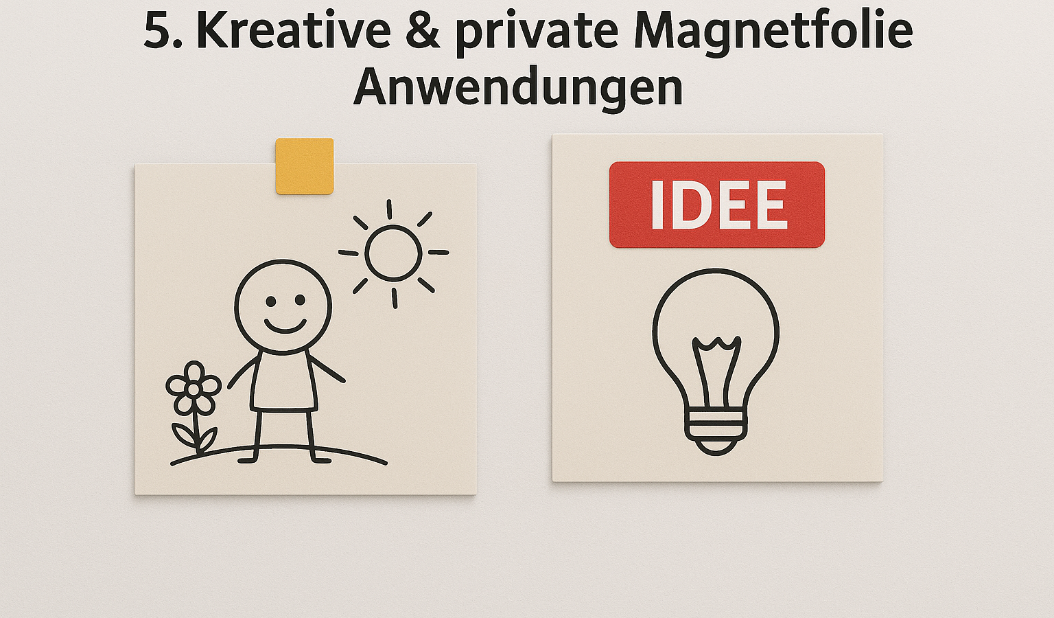 Magnetfolie für Kreative